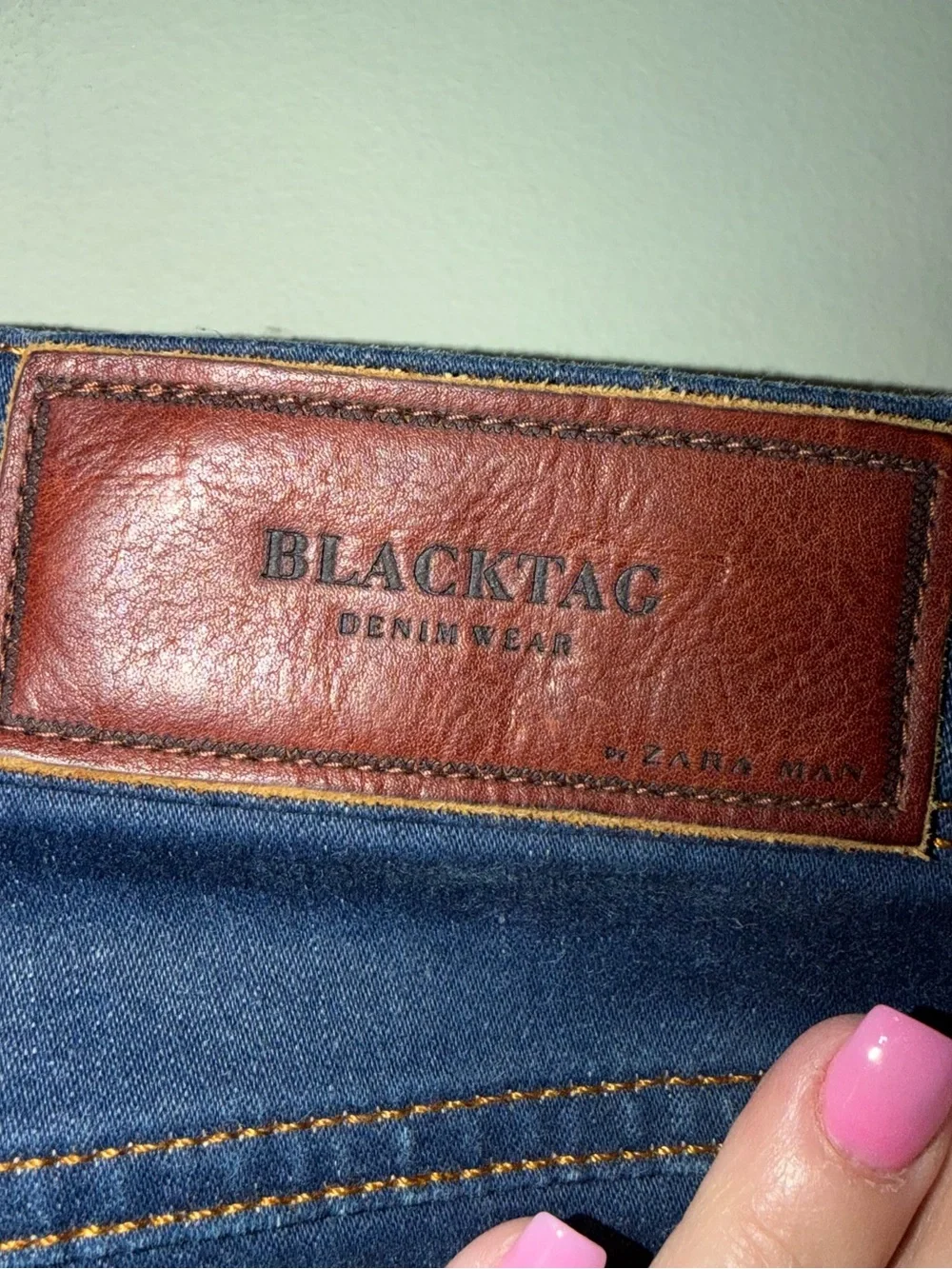 Zara Man Black Tab Straight Jeans in Deep Indigo 34X34 - Picture 4 of 5